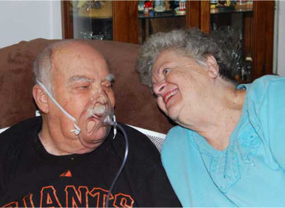 The late Jerry Larson and his wife, Joy.