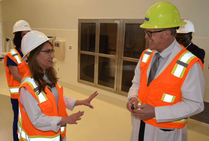 Dr. Edie Zusman (left) and Pete Zopfi are teaming up to develop TBI workshops.