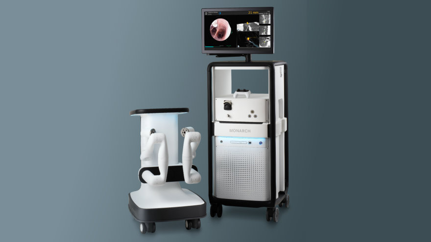 The new Monarch™ robotic bronchoscopy machine at NorthBay Health, now named Spiritus.