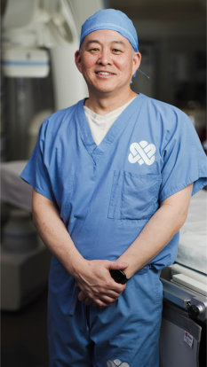 Christopher Lee, M.D., interventional radiologist at NorthBay Health who performs the Kyphoplasty procedure.