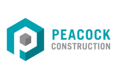 Peacock Construction logo.