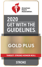Get with the guidelines Gold Plus accreditation. Click this image to learn more about this award.
