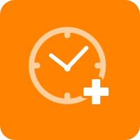 Vector of a clock. Click here to learn more about our options to get care today.