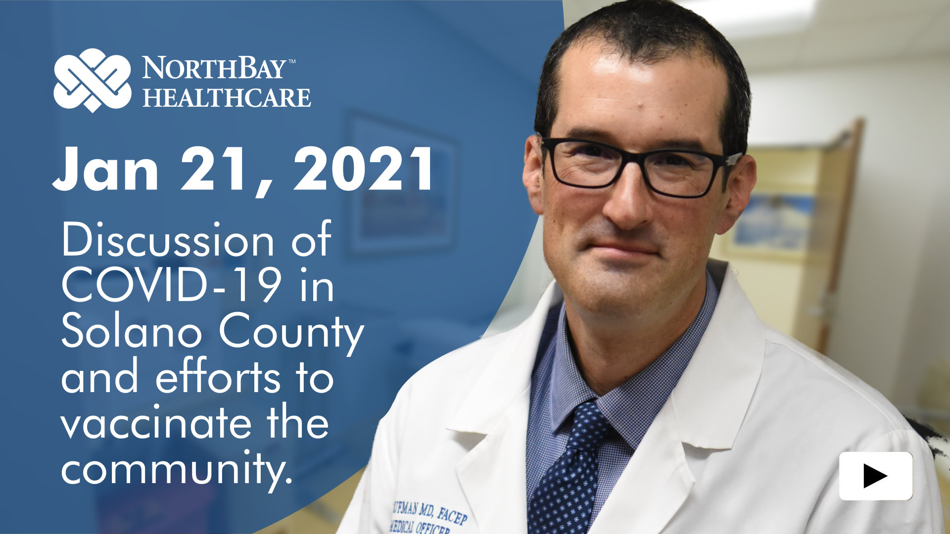 NorthBay Health Chief Medical Officer Seth Kaufman discusses COVID-19 in Solano County and efforts to vaccinate the community, along with vaccine safety. Chat held 1-21-21.