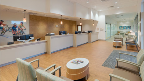 Interior lobby shot of our Orthopedic Urgent Care location in Fairfield, CA.