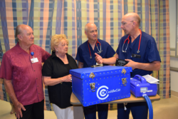In keeping with their wish to support desperately ill children, the Shaws were thanked in 2016 for the funds they donated to purchase CuddleCots.