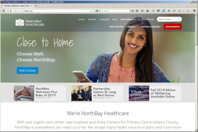 The new website design for NorthBay.org is designed to make it more efficient and more user-friendly, particularly on mobile devices.