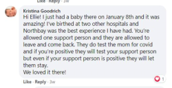 Kristina Goodrich shared her experience with a community of new moms on a Facebook post.