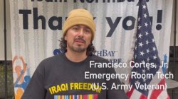 Emergency Room Tech Francisco Cortes, Jr. is among the veterans featured in a series of short videos on Facebook.