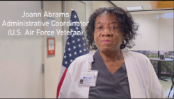 Joann Abrams shares how her experience in the military prepared her for her civilian career in a short video that will be posted on the NorthBay Facebook page.