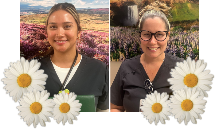 Angelica Ruggiero, R.N. and Jessica Schneider, R.N. were recently honored with DAISY awards.