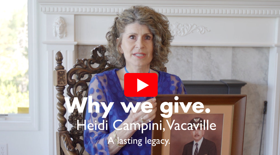 A lasting legacy. Why we give.
